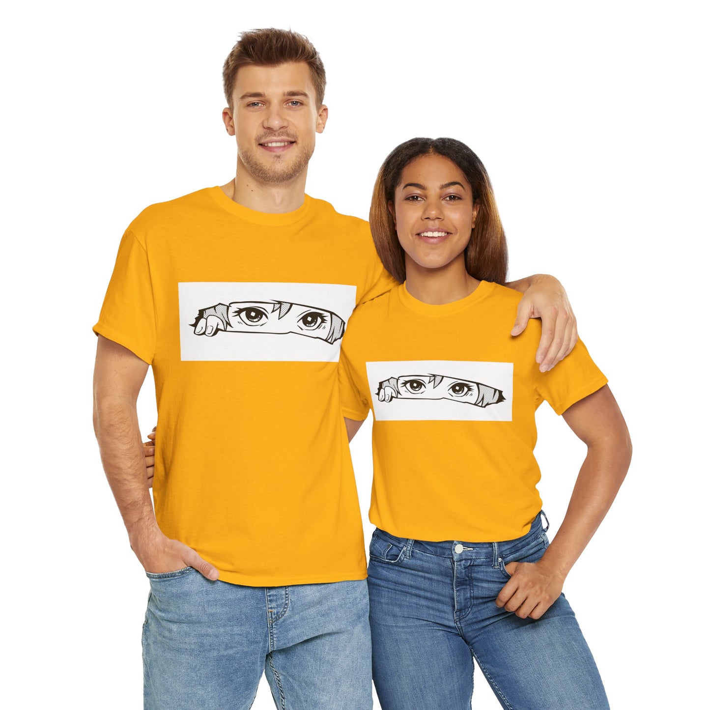 Anime Eyes/Manga Unisex Heavy Cotton Tee