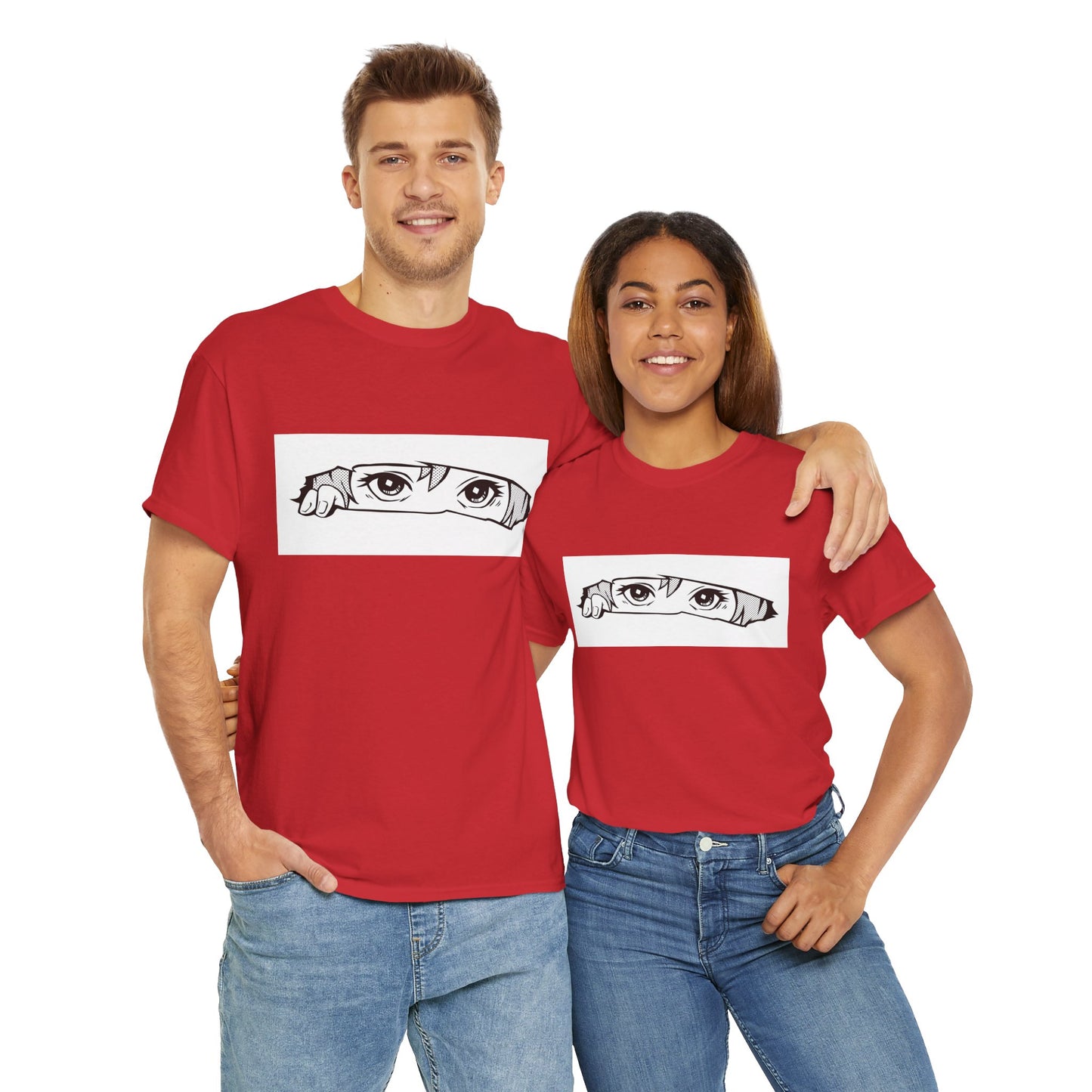 Anime Eyes/Manga Unisex Heavy Cotton Tee