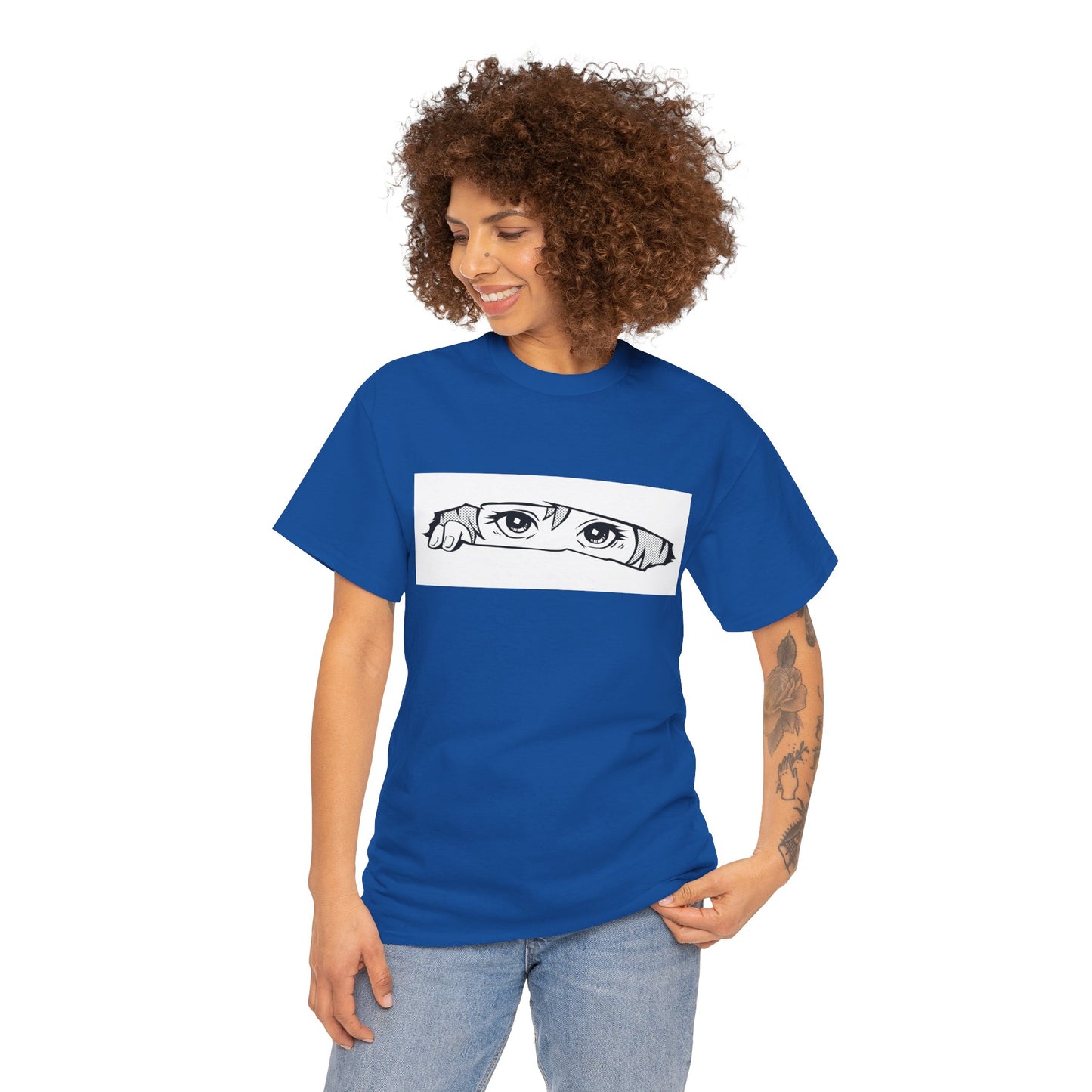 Anime Eyes/Manga Unisex Heavy Cotton Tee