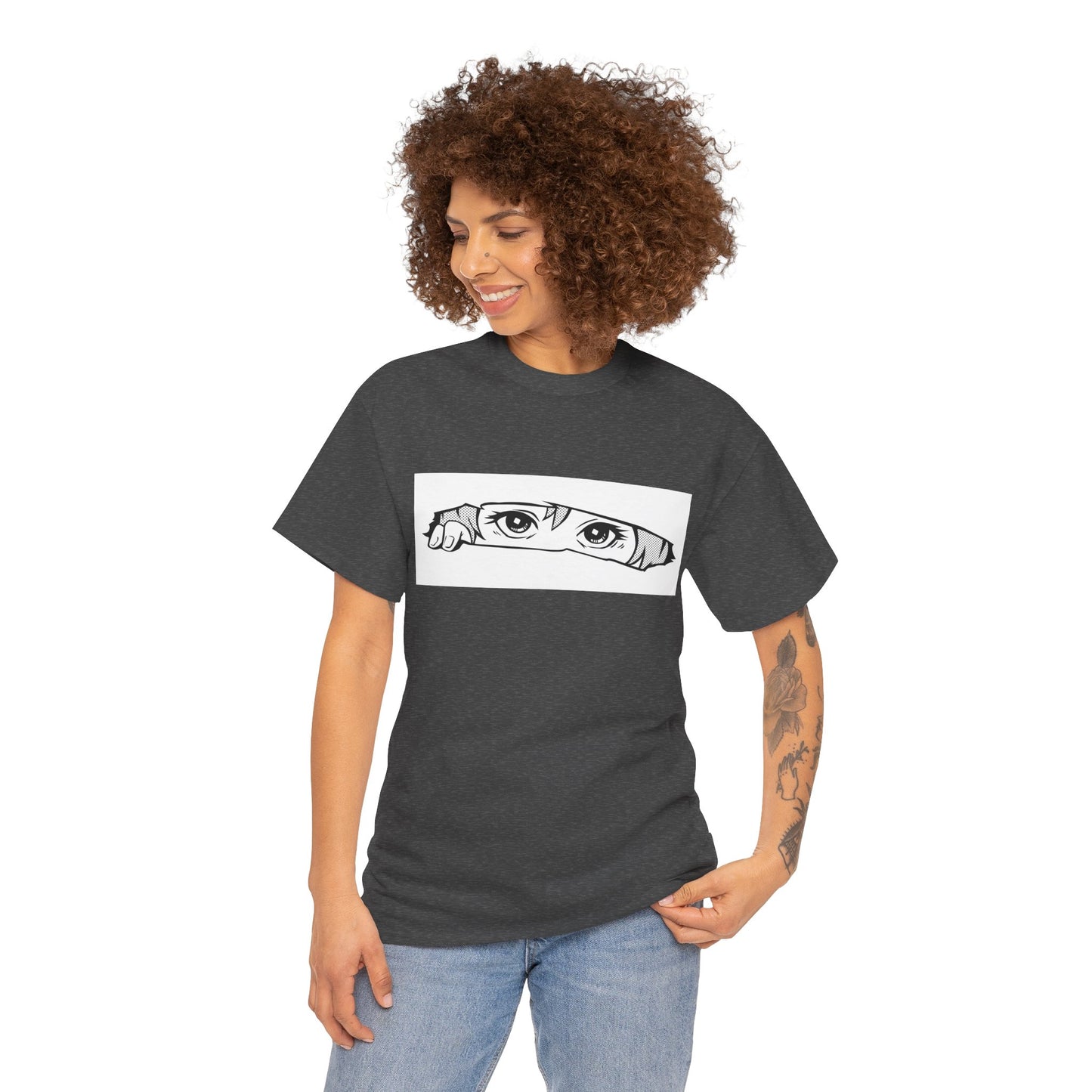 Anime Eyes/Manga Unisex Heavy Cotton Tee