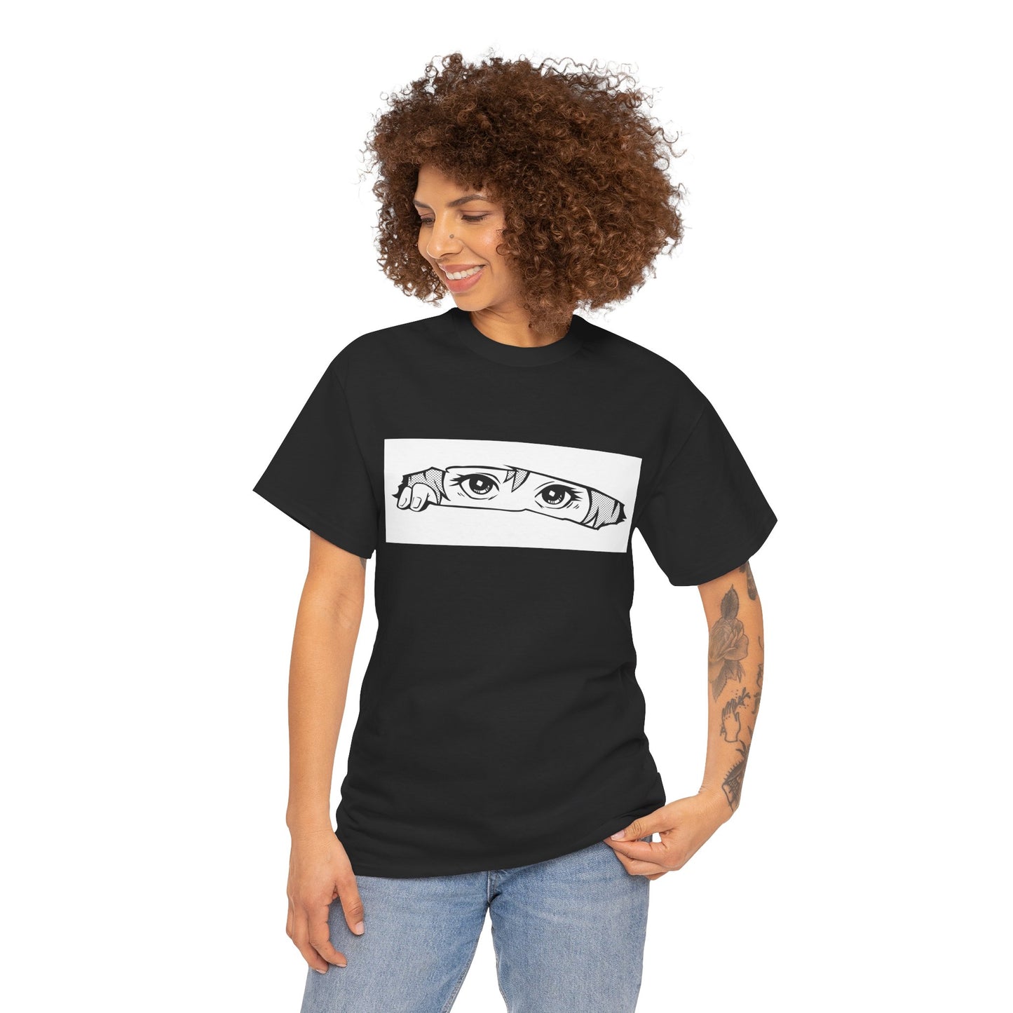 Anime Eyes/Manga Unisex Heavy Cotton Tee