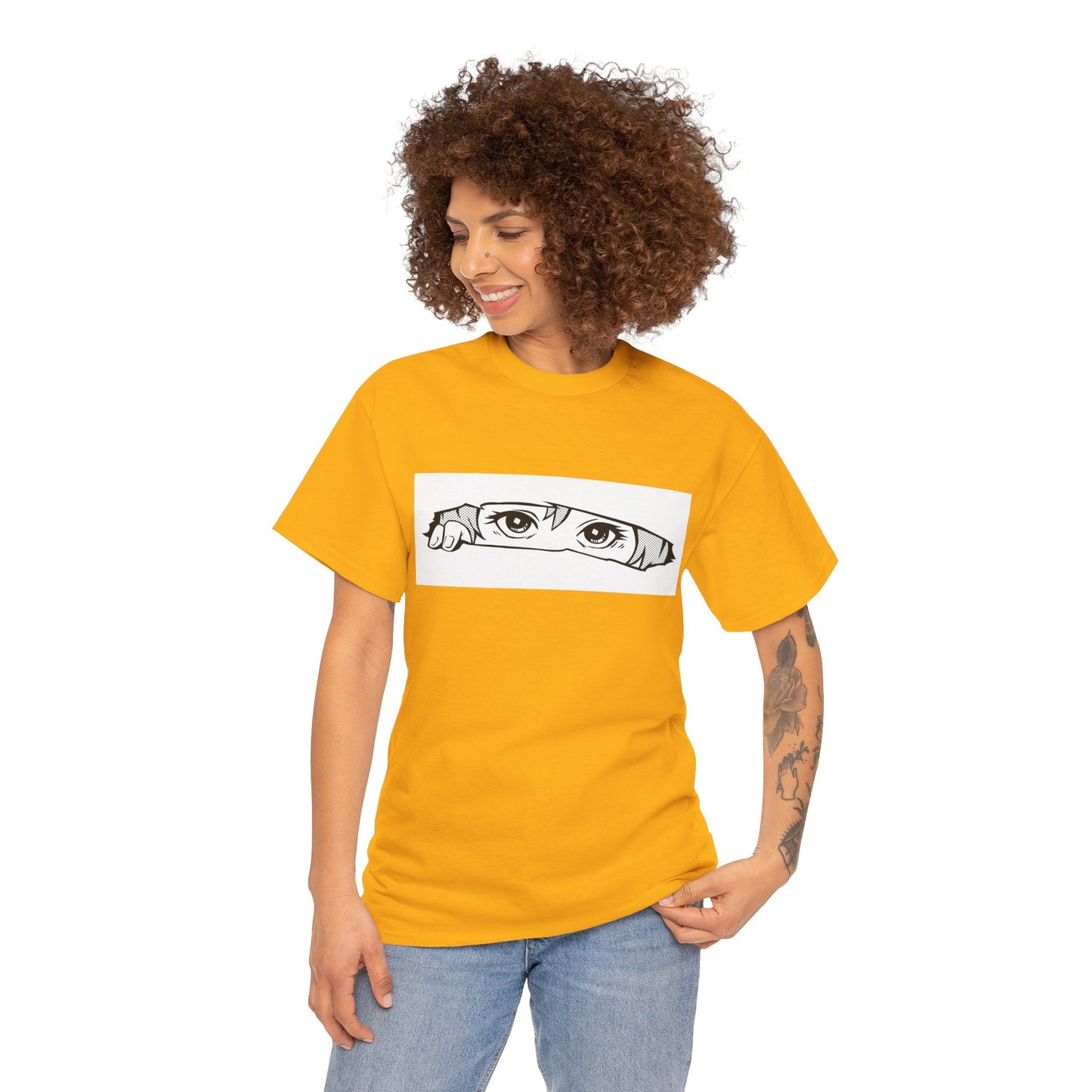 Anime Eyes/Manga Unisex Heavy Cotton Tee