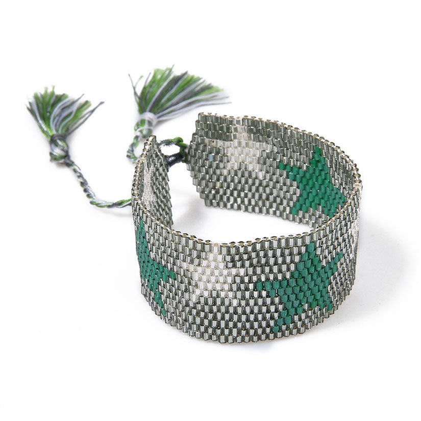 Hand Woven Beaded Star Bracelets