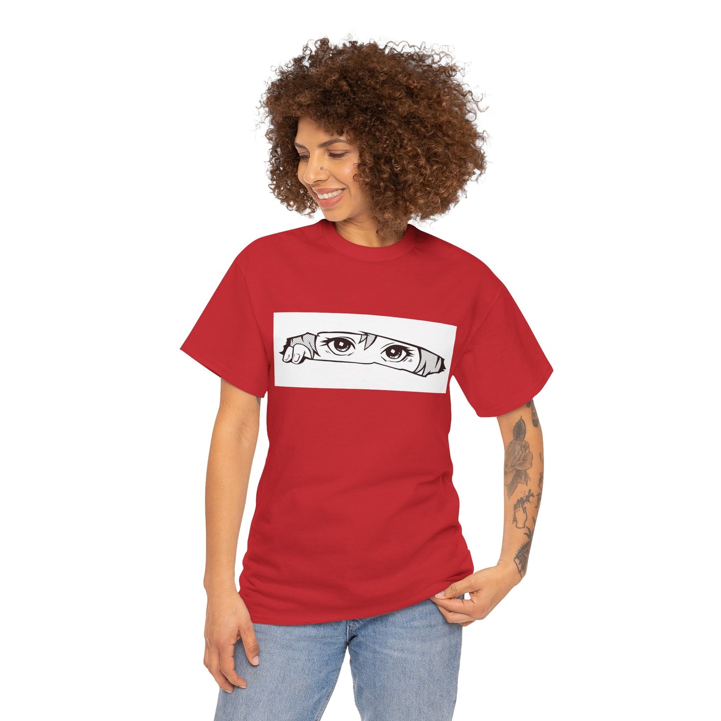 Anime Eyes/Manga Unisex Heavy Cotton Tee
