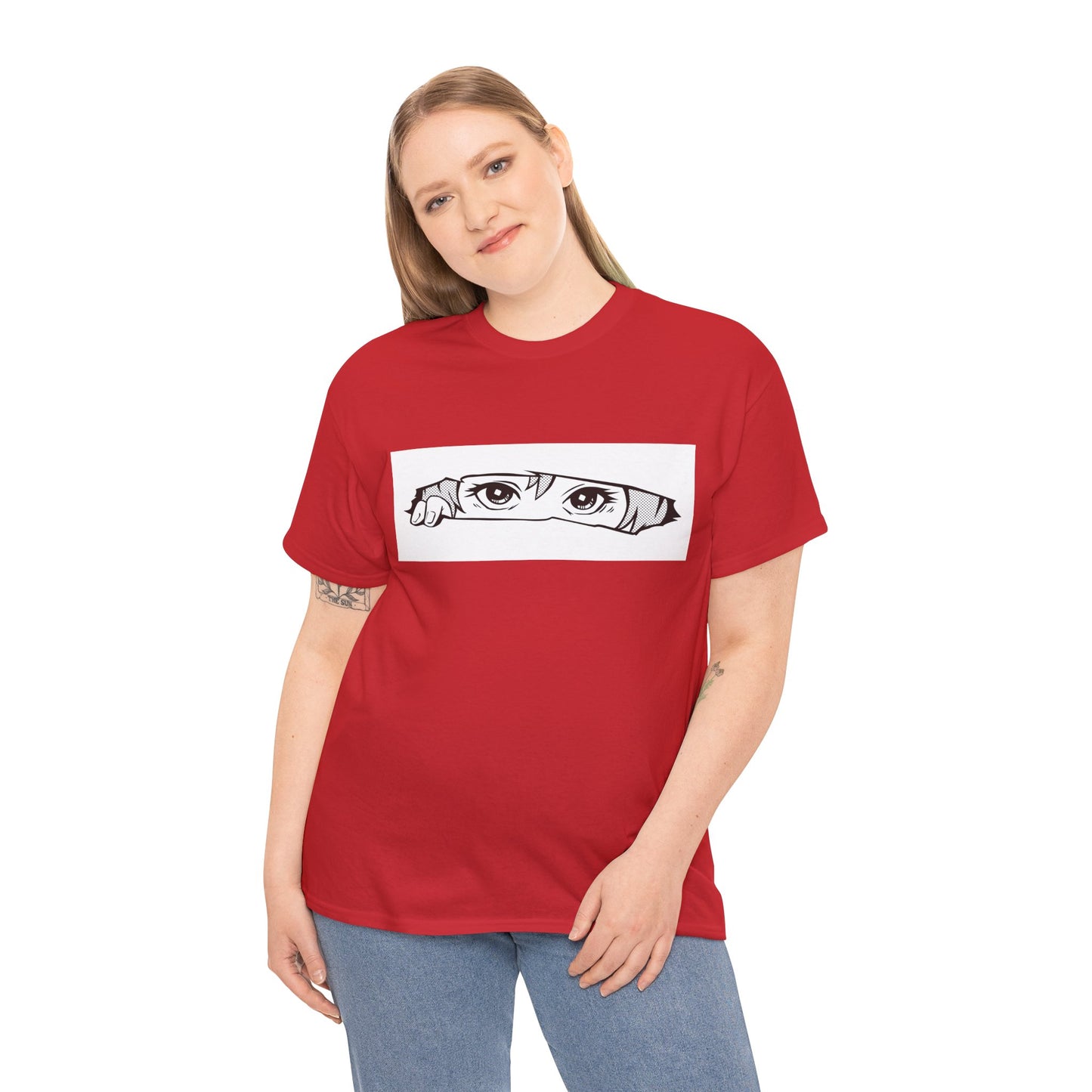 Anime Eyes/Manga Unisex Heavy Cotton Tee