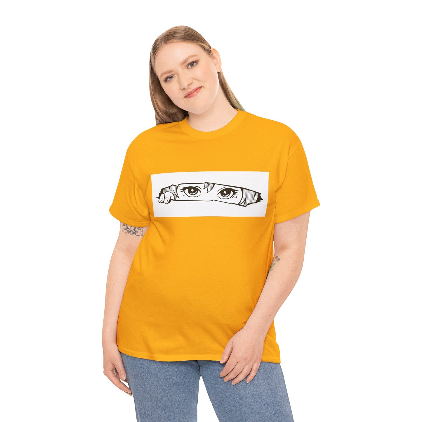 Anime Eyes/Manga Unisex Heavy Cotton Tee
