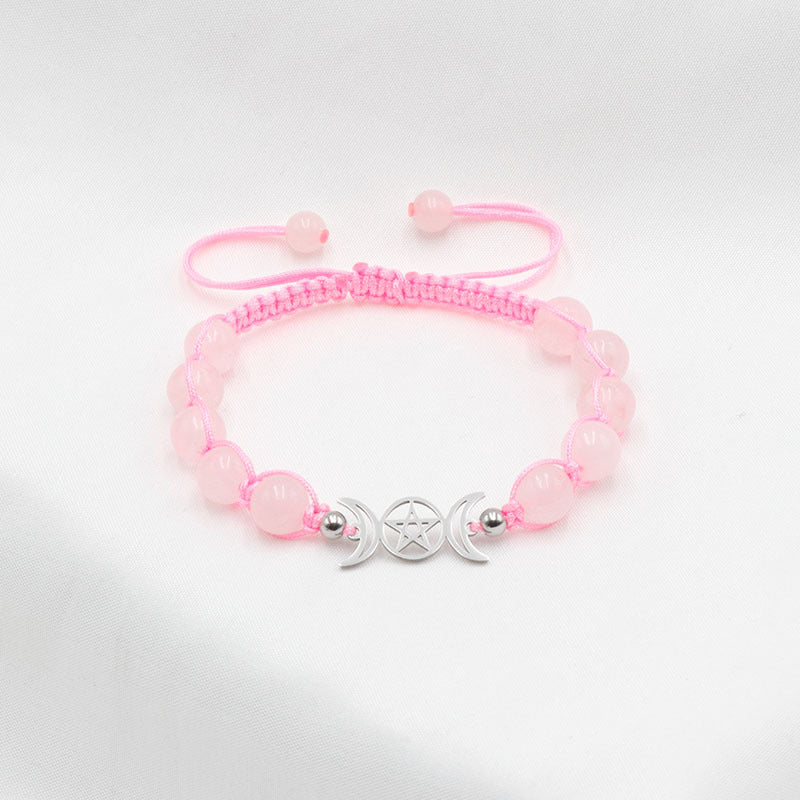 Adjustable Hand-Woven Stone Bracelet