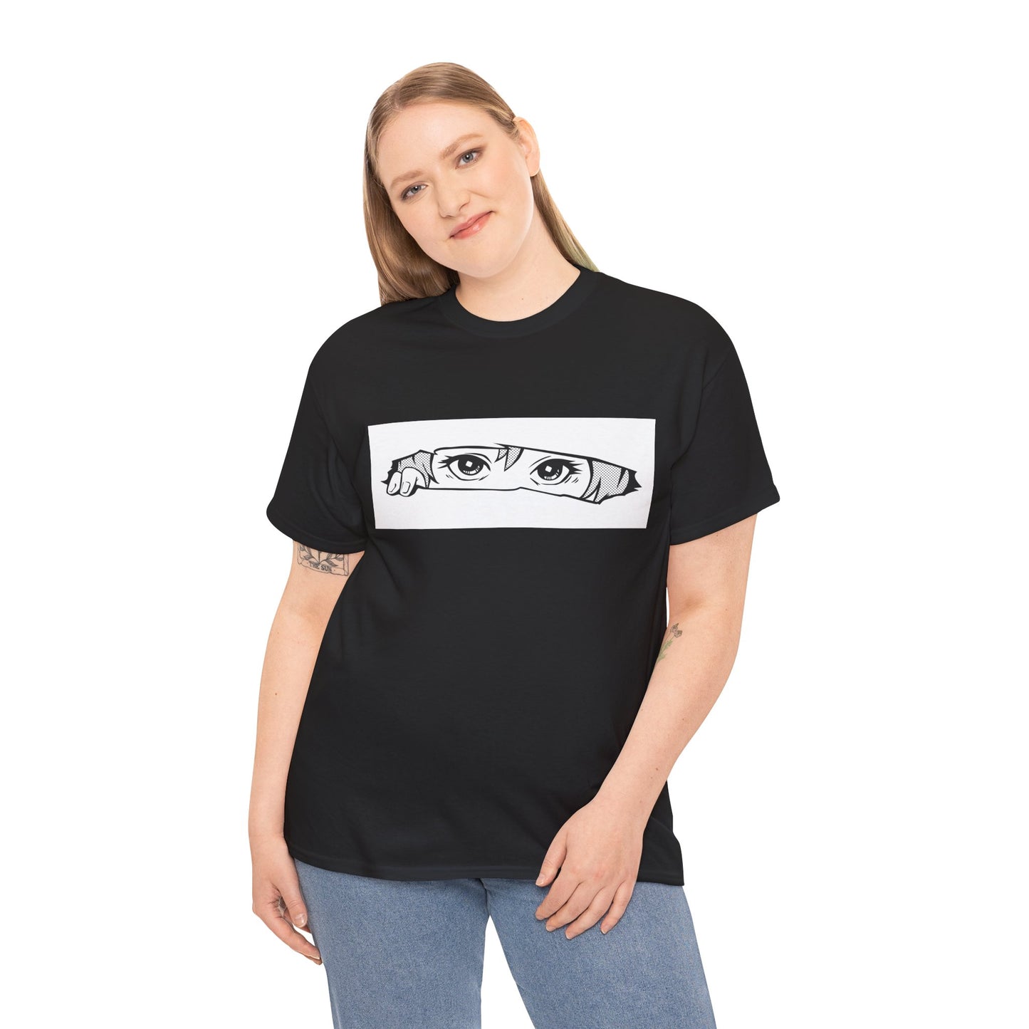 Anime Eyes/Manga Unisex Heavy Cotton Tee