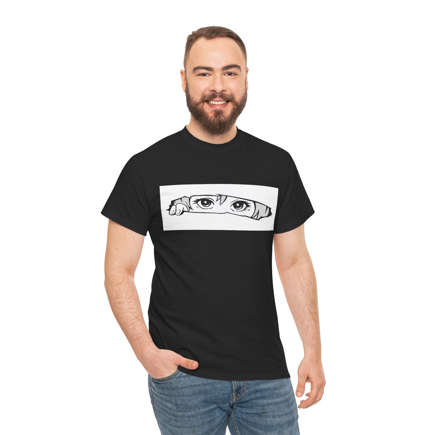 Anime Eyes/Manga Unisex Heavy Cotton Tee
