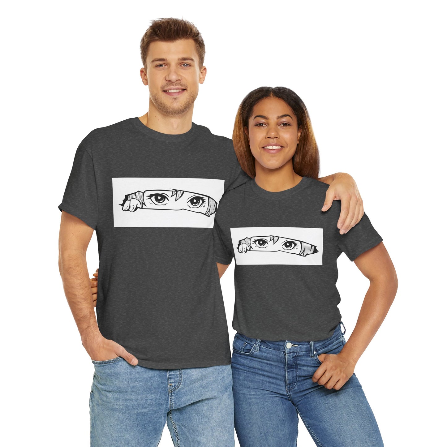 Anime Eyes/Manga Unisex Heavy Cotton Tee