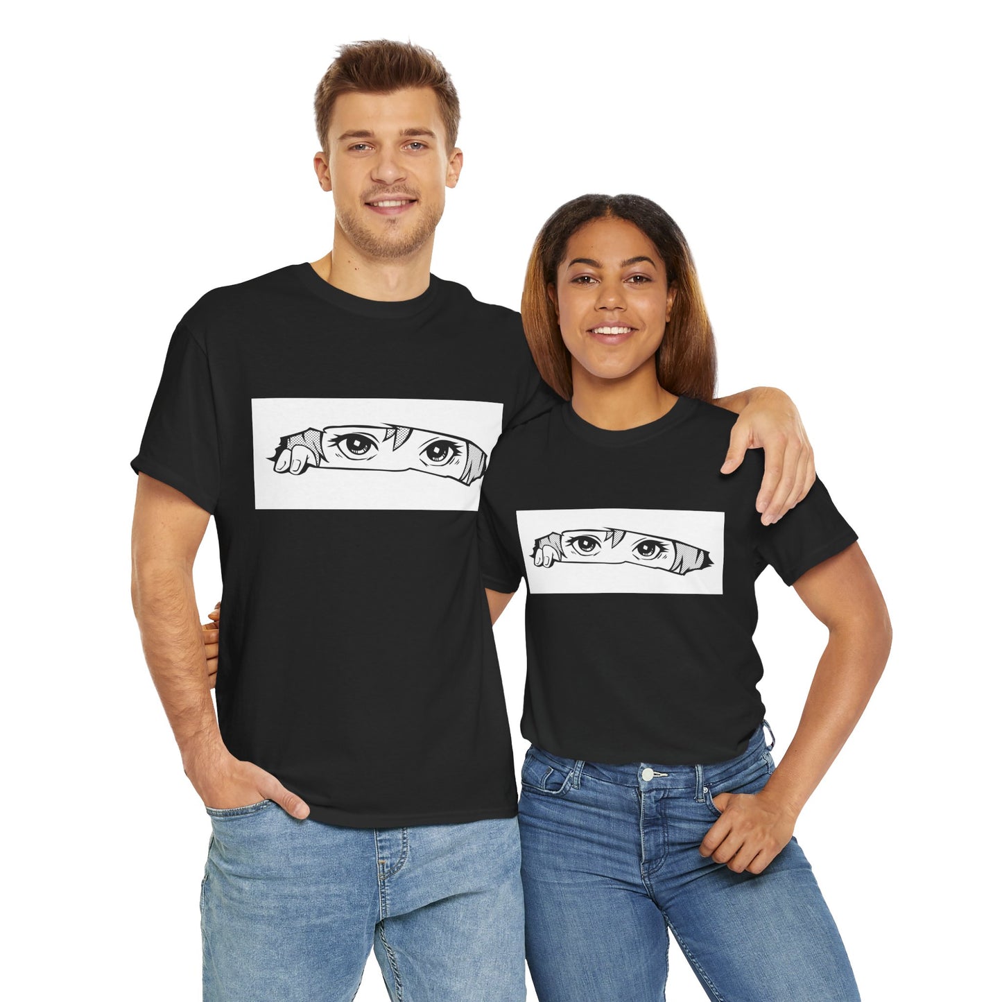 Anime Eyes/Manga Unisex Heavy Cotton Tee