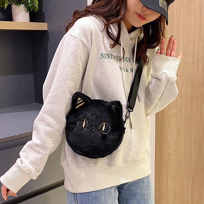 Plush Kitten Messenger Bag
