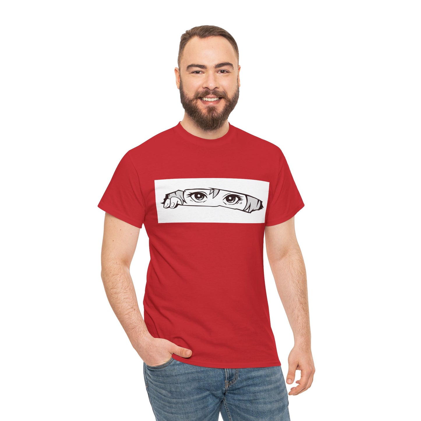 Anime Eyes/Manga Unisex Heavy Cotton Tee