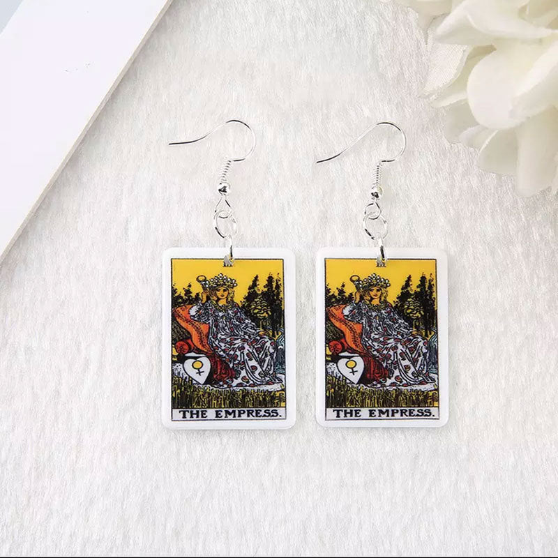 Tarot Card Resin Earrings