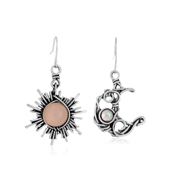 Sun and Moon Boho Earrings