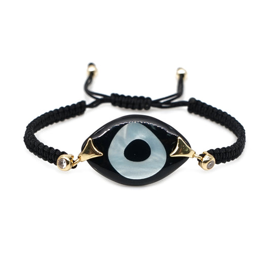 Resin Evil Eye Pull Bracelet