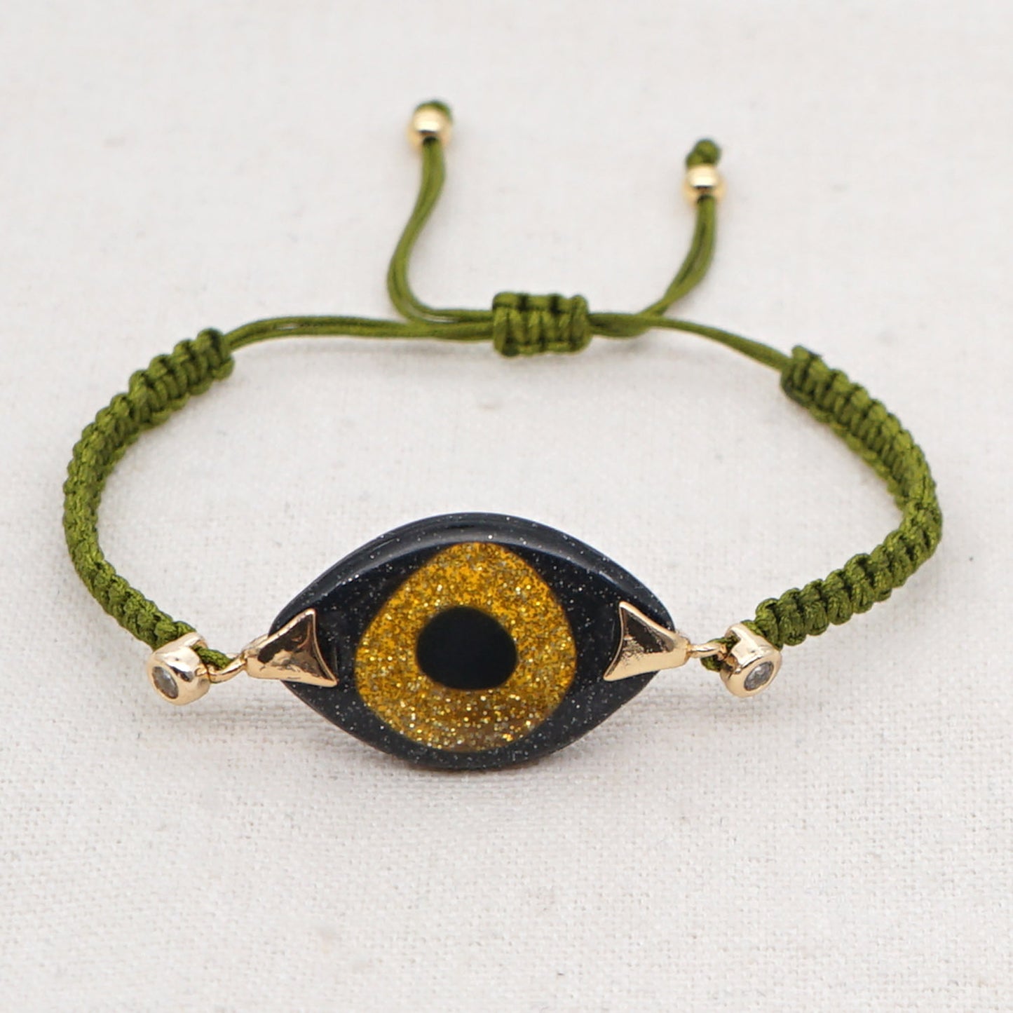Resin Evil Eye Pull Bracelet