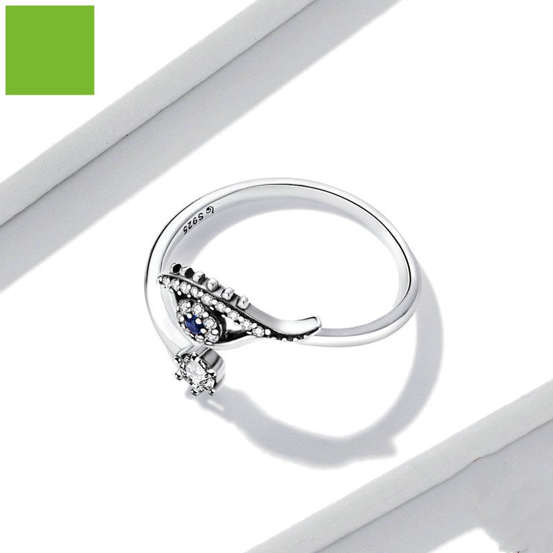 Evil Eye S925 Sterling Silver Ring