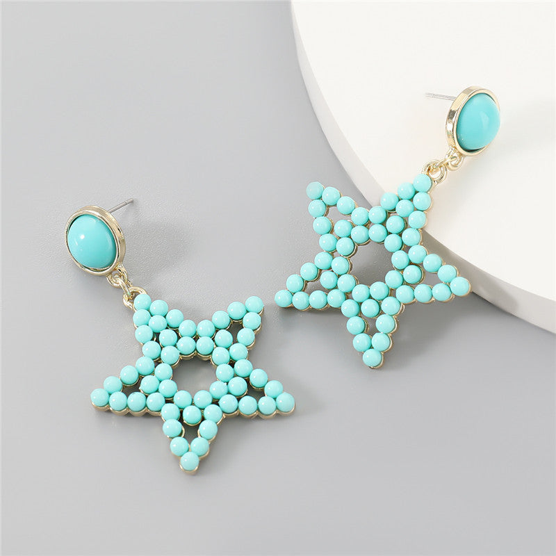 Fashion Pastel Star Earrings