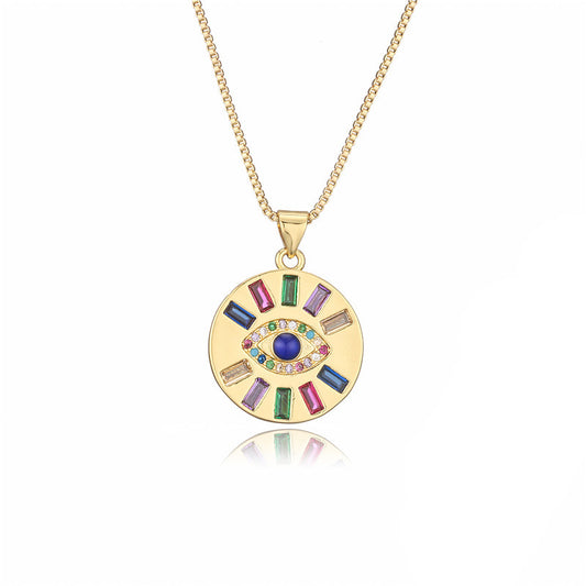 Colorful Eye Pendant Necklace