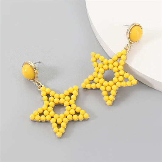 Fashion Pastel Star Earrings