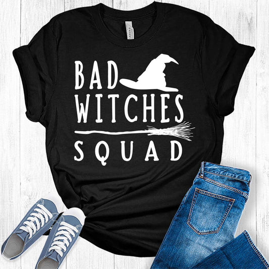 Printed Short-Sleeved Bad Witches Squad