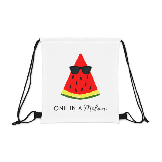 One In a Melon Outdoor Drawstring Bag