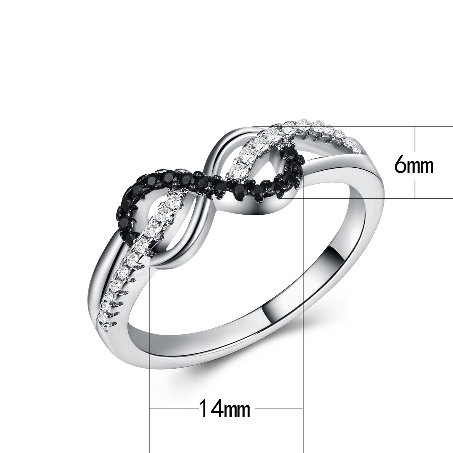 Silver Plated Infinity Ring