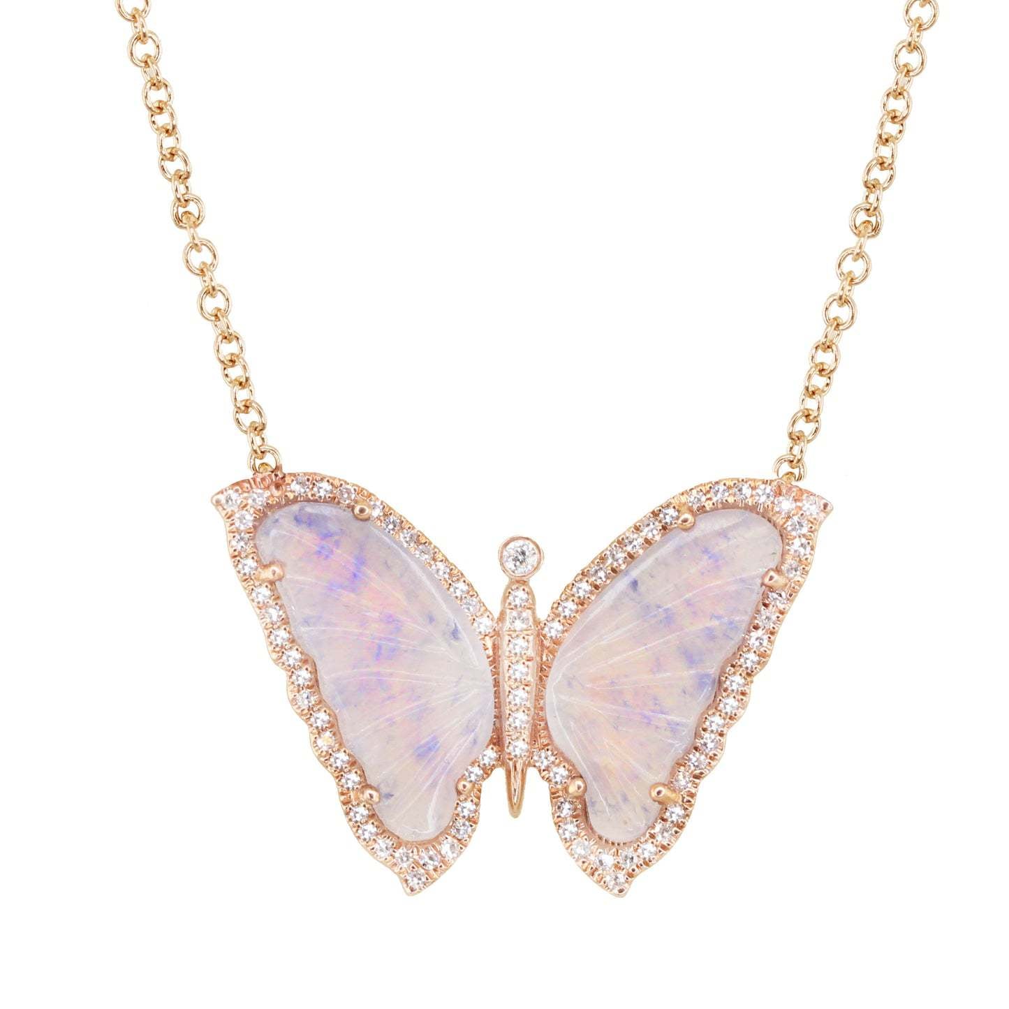 Small Acrylic Butterfly Necklace
