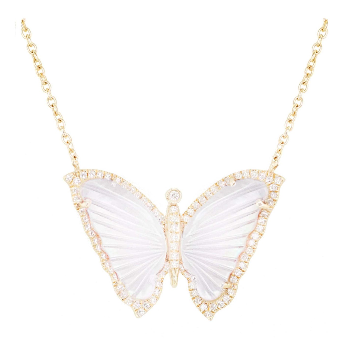 Small Acrylic Butterfly Necklace