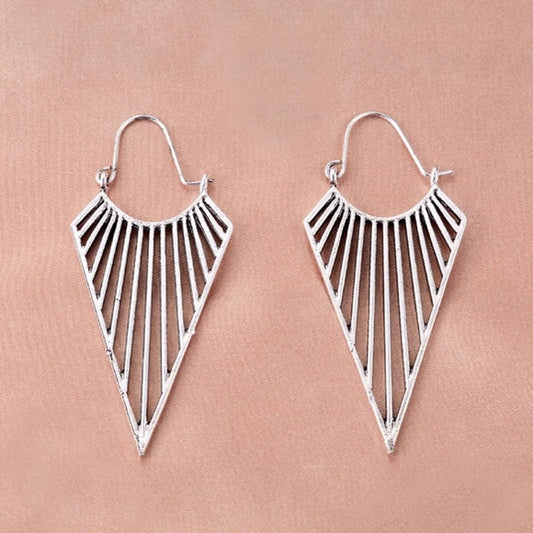 Retro Triangle Geometric Earrings