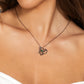 Butterfly Heart Hollow Necklace