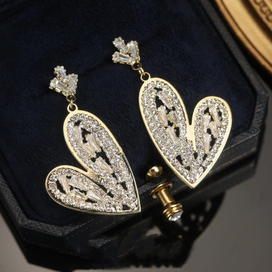 Elegant Cute Crown Heart Fashion Earrings