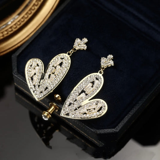 Elegant Cute Crown Heart Fashion Earrings