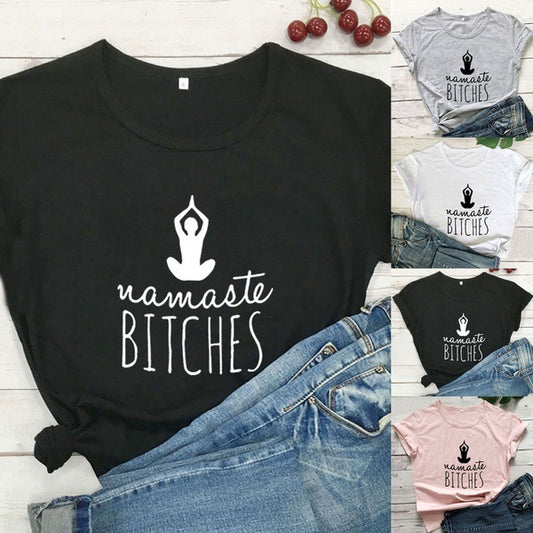 Namaste Bitches Short Sleeve T-shirt