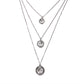 Multilayer Silver Coin Necklace